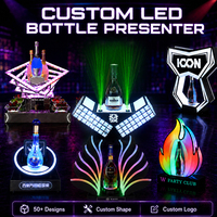 Étagère d'affichage de bouteilles d'alcool LED commerciale pour comptoir de bar et discothèque, fabricant