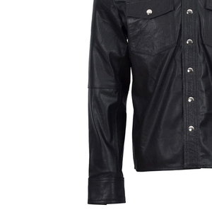 High Quality Custom Logo Design Breathable Formal Winter Unisex <b>Leather</b> Hunting <b>Shirts</b> New Design Multi Color - Product Image 4