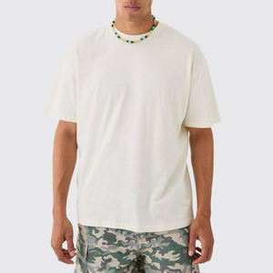 Vente en gros 100% coton bambou motif imprimé hommes T-shirts surdimensionnés léger tricoté avec séchage rapide à manches courtes conception de logo personnalisé - Product Image 2