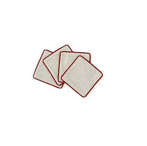 Unique Design Linen coaster Gray Color <b>square</b> Handmade 100% Real Linen Coaster Tabletop Decorate Item - Product Image 6