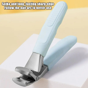 Coupe-ongles moderne à lame convexe FLAMIA & JABZ coupe-ongles en acier inoxydable - Product Image 4