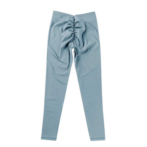 Legging de yoga pour femme style classique à dos froncé, tissu doux et flexible, vêtement de sport - Product Image 2