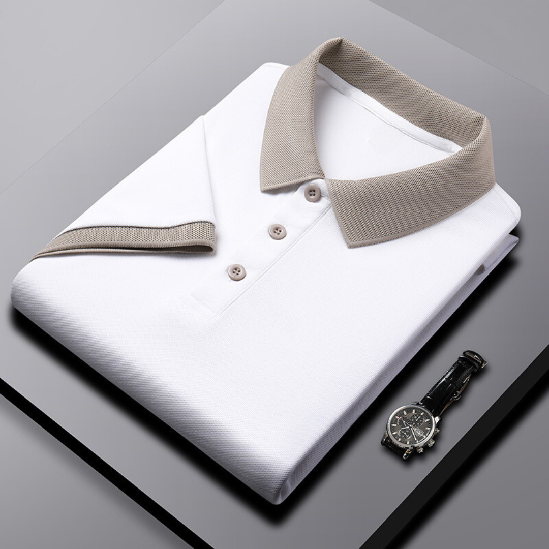 White [POLO collar]