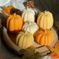 Produit chaud fait main Halloween citrouille bougies parfumées automne bougie décoration bon prix du Vietnam