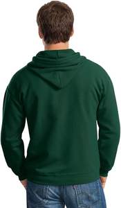 Personalizable 100% algodón cremallera diseño bordado Sudadera con capucha patrón sólido cuello con capucha ropa de calle Digital para el invierno - Product Image 3