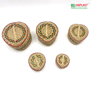 High Quality Supermarket Fruit <b>Vegetable</b> Rattan Basket Handmade Bamboo Storage Basket for Bread Made in Vietnam - Product Image 3