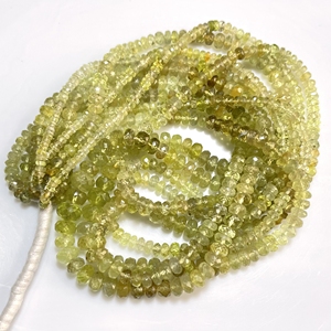 Cuentas raras Chryso Beryl facetadas con forma de Rondelle, cuentas de piedras preciosas naturales de buena calidad, cuentas al por mayor para joyería - Product Image 4