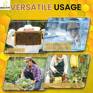 Men's & Women's GoatSkin Beekeeping Gloves with Long Canvas Sleeves & Breathable Vent - Product Image 6