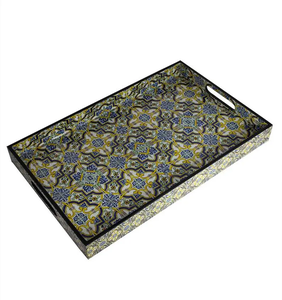 Plateau de service imprimé en bois de haute qualité taille personnalisée design unique produit le plus vendu plateau de service prix bon marché - Product Image 1