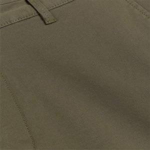 Cinturón con bolsillos laterales y cierre de cremallera, botones, 98% algodón, 2% elastano, verde, pantalones cortos ajustados, Chino - Product Image 5