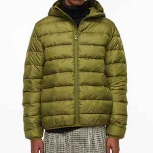 High Quality Custom Logo Front Winter Oversized <b>Lightweight</b> Waterproof Reversible Hooded Men's Puffer Coats - Product Image 2