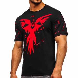 T-shirts pour hommes imprimés sur mesure 100% coton à séchage rapide avec col rond manches courtes T-shirt tricoté par sublimation - Product Image 5