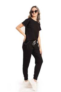 Vente en gros ensembles de survêtements pour femmes personnalisés ensemble de survêtement pour femmes de gym ensemble de survêtement fitness haut à manches courtes et ensembles de jogging pour femmes - Product Image 6