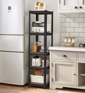 Modern <b>Industrial</b> Style Bookcase Vintage Wood Finish Spacious Design Smooth Edges for Home Office School Dining Bulk OEM Options - Product Image 3