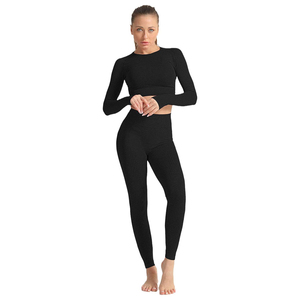 Oem Athletic Fitness Mujer Conjunto de yoga sin costuras Gimnasio Sujetador de 2 piezas Deportivo Mujer Fitness Trajes Sublimación Imprimir Yoga Set - Product Image 5