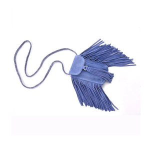 Bolsos de hombro de cuero bohemio marrón que se ven bien, diseño atractivo, bolso bohemio con flecos de cuero tejido gitano, diseño superior - Product Image 3