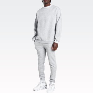 ชุดวอร์มเทคฟลีซผู้ชายคุณภาพสูงสำหรับฤดูหนาว ออกแบบโลโก้ได้ตามต้องการ ชุด 2 ชิ้น เสื้อฮู้ดดี้และกางเกงขายาว เหมาะสำหรับใส่ออกกำลังกายและใส่คลุมท้อง - Product Image 1