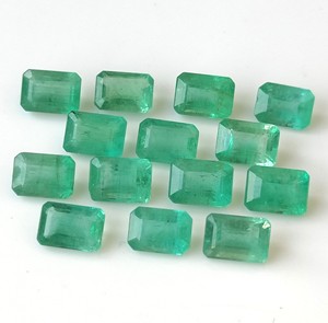 มรกตแปดเหลี่ยมสีเขียวมรกตขนาด3X5มม. ธรรมชาติคุณภาพสูง - Product Image 4