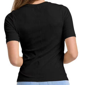 Colección de camisetas casuales elegantes para mujeres de talla grande blusas y camisas decorativas con botones geométricos - Product Image 2