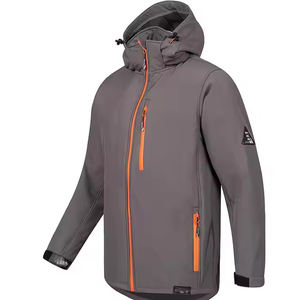 RYH094 Chaqueta con capucha Softshell para hombre para invierno Tela de lona transpirable para exteriores - Product Image 3