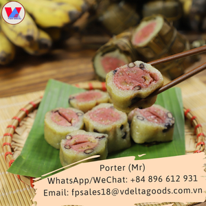 เค้กข้าวเหนียวแบบพิเศษของเวียดนามแช่แข็งพร้อมกล้วย (Banh Tet Chuoi) Holiday - Product Image 6