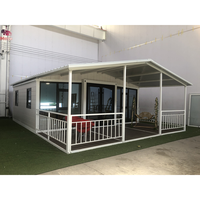 Maison préfabriquée en acier ignifuge auto-extensible de 20 pieds, 2025, pour plusieurs personnes, pour une utilisation en chambre ou en restaurant