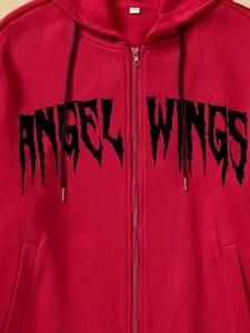 Sweat-shirt à capuche zippé pour homme, 100% coton, coupe classique, molletonné, confortable, imprimé numérique personnalisé, 350g, pour la saison hivernale - Product Image 4