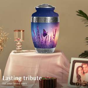 Urne de crémation papillon pour cendres humaines Femme adulte, urnes pour cendres humaines Grandes urnes de crémation pour cendres Homme adulte - Product Image 2