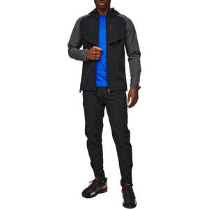 Conjunto cortavientos de hombre personalizado deportivo OEM conjunto de pista cortavientos de desgaste activo para hombre con la más alta calidad para gran oferta - Product Image 1