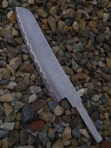 Cuchillo de hoja en blanco, cuchillo de cocina DIY, 67 capas de cobre, acero damasco, alta dureza, para carne, pescado, cuchillo, cuchillas en blanco - Product Image 6