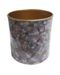 Pot en métal fait main personnalisé, imprimé fleurs blanches et dorées, émail durable, le plus vendu, pour la maison, le jardin, le bureau, en gros - Product Image 2