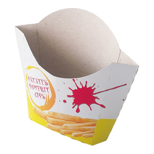 Caja de Papel para Papas Fritas, Caja de Papel Kraft para Envasar Alimentos, Contenedor para Comida Rápida para Llevar - Product Image 2