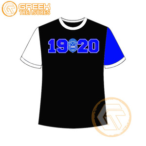 T-shirt pour femmes Zeta Phi Beta personnalisé en gros vêtements de sororité t-shirts en coton vêtements de fraternité pour femmes plus fines - Product Image 1