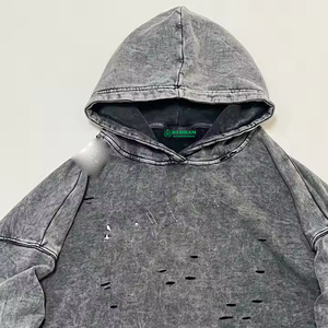 Sweat-shirts pour femmes Behram International 2026, style streetwear, coupe tendance, effet usé, vente en gros, design personnalisé, lavage à l'acide - Product Image 5