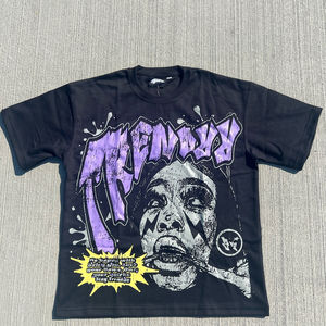 T-shirt graphique lourd personnalisé pour hommes T-shirt en coton surdimensionné avec impression DTG et Boxy Fit Streetwear Fabricant OEM de t-shirts - Product Image 4