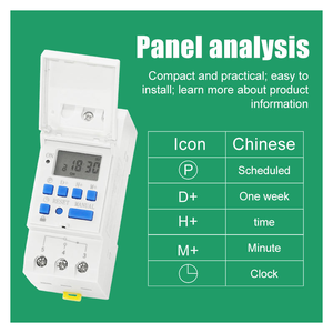 220V 110V 24V 12V AC &amp; DC Digital LCD Power <strong>Timer</strong> Programmable Time Switch Relay 15A Weekly Control <strong>Timer</strong> Din Rail 2 Wire - Product Image 6