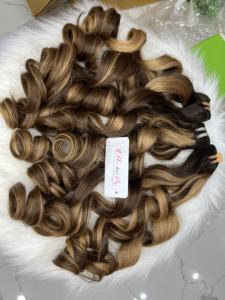 เครื่องต่อผมมนุษย์บริสุทธิ์จากเวียดนามผมเป็นลอนผมเป็นลอน - Product Image 3