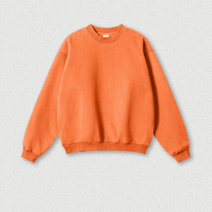 Sudadera de Cuello Redondo de Corte Regular, Tejido Grueso de Poliéster/Algodón, Color Sólido, Otoño, Personalizable para Hombre, Fabricante - Product Image 1