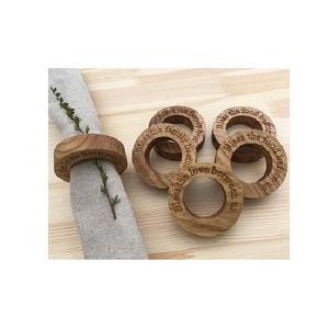 Ensemble de porte-serviettes en bois massif de qualité supérieure pour les tables rustiques, modernes et minimalistes et les occasions spéciales - Product Image 5