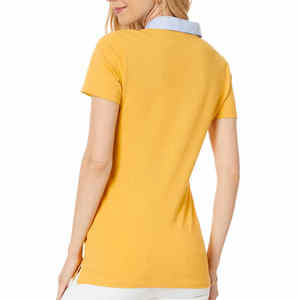 Pour les femmes été respirant décontracté haute qualité blanc Golf pour T-shirt personnalisé brodé Logo unisexe coton - Product Image 2