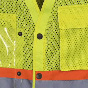 2025 Logo personnalisé poche travail Construction gilet de sécurité vêtements de sécurité personnalisés avec poches Service OEM - Product Image 3