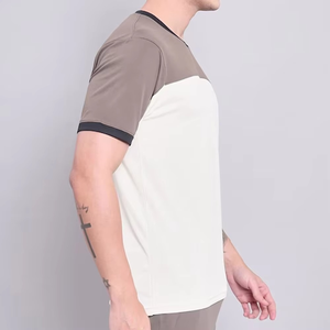 Color Negro doble de los hombres Camiseta corta y fabricado por ojo de halcón deportes (verificado de PayPal) - Product Image 3