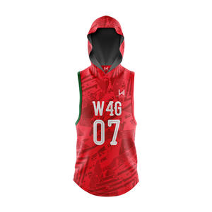 Maillots de football américain sans manches personnalisés 7v7 pour hommes, camouflage, OEM ODM, grande taille, évacuation de l'humidité, respirant, 100% polyester - Product Image 4