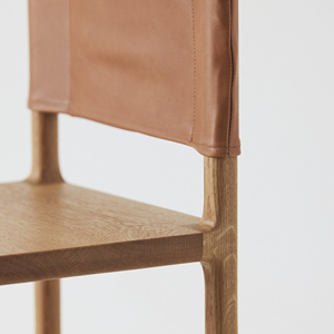 Natural Teak Wood Outdoor Indoor <b>Furniture</b> <b>Bar</b> Chair With Genuine Leather - Juan - Product Image 6