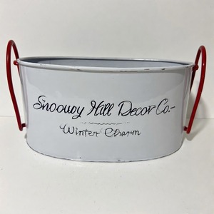 Jardinière de Noël Nordic Pinecrest avec finition galvanisée antique pour les verts d'hiver extérieurs et les présentoirs de porche de vacances - Product Image 6