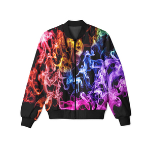 Chaqueta unisex de manga larga estampada con estilo al por mayor, abrigo de invierno ligero personalizado de alta calidad para mujer, 100% poliéster High Street - Product Image 2