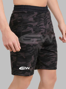 Pantalones cortos deportivos de microfibra para hombre, tela ultrasuave de secado rápido, paneles de malla transpirable y costuras planas para gimnasio cómodo - Product Image 3
