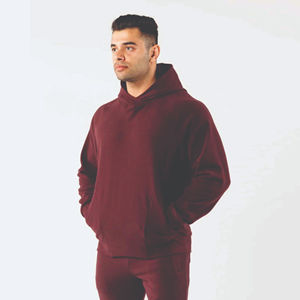 Invierno personalizado para hombre 100% por ciento algodón pullover sudaderas polar fleece americano letra impresa dobladillo bordado y puff impresión - Product Image 3