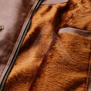 Veste en cuir pour hommes respirante coupe ajustée 2025 veste de mode d'hiver veste en cuir de conception OEM pour hommes - Product Image 6