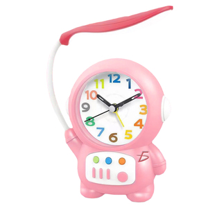 Reloj Despertador Moderno con LED Azul para Astronautas, con Control Táctil, Lámpara de Escritorio 2 en 1, Cuerpo de Plástico - Product Image 2